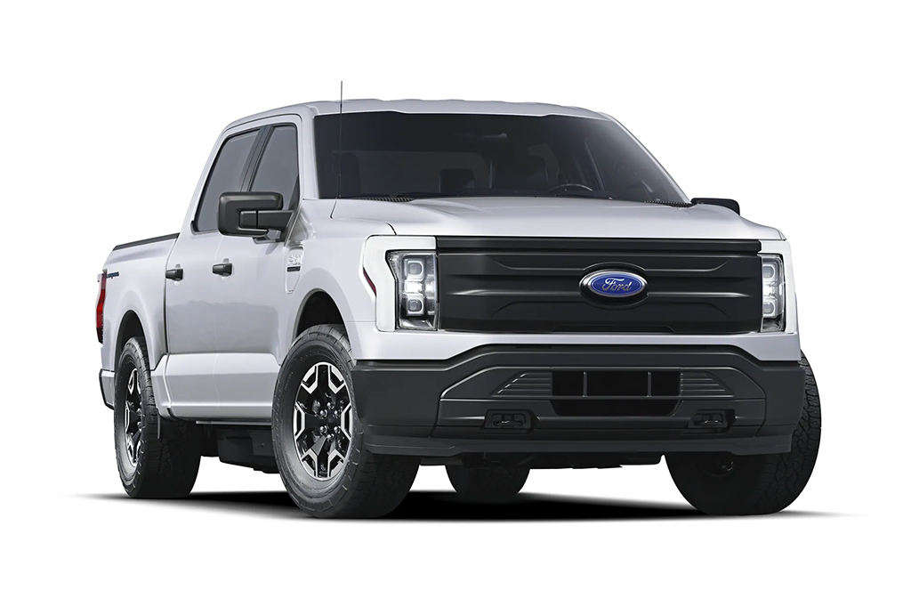 Foto da picape elétrica Ford F-150 Lightning.