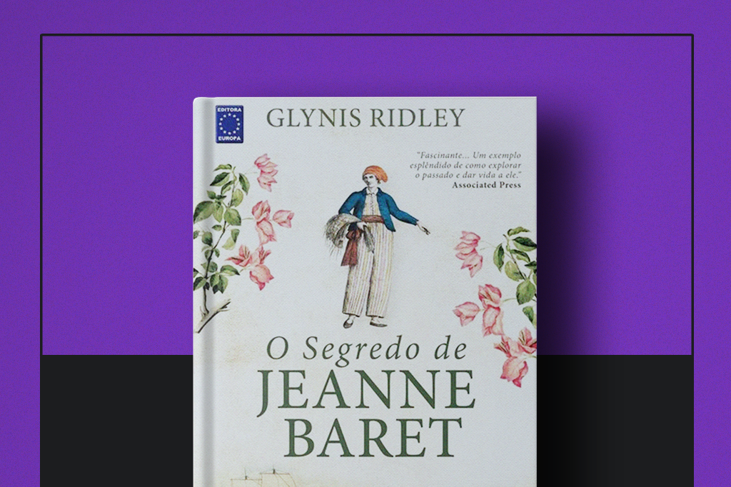 Capa do livro "O Segredo de Jeanne Baret", de Glynis Ridley