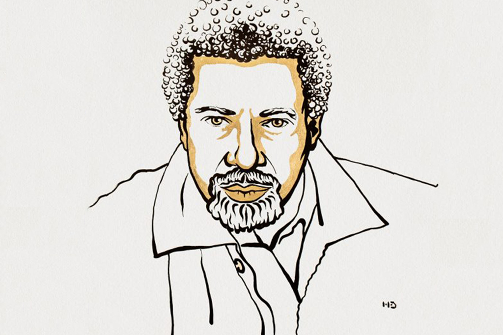 Ilustração de Abdulrazak Gurnah, vencedor do prêmio Nobel de Literatura de 2021