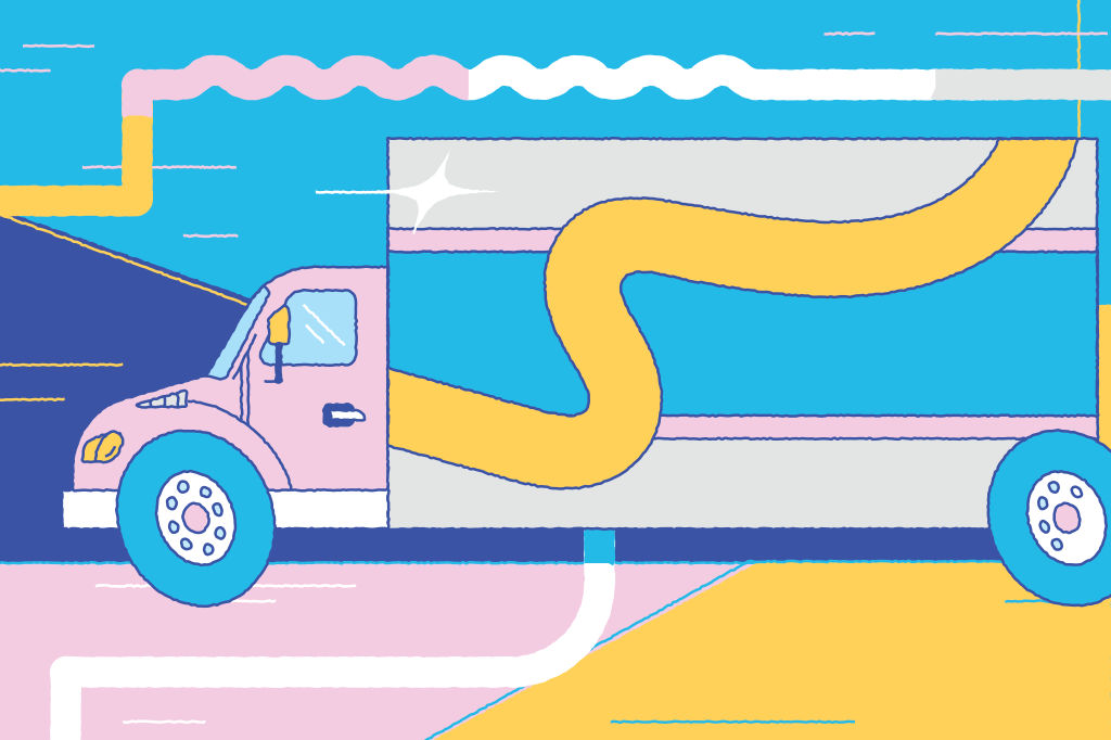 Ilustração de um caminhão.
