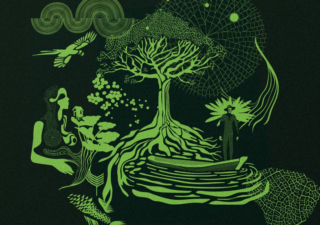 Ilustração do museu do amanhã