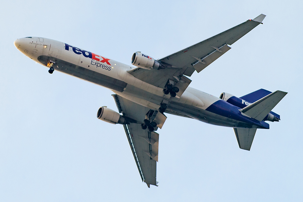 Airbus da FedEx voando.