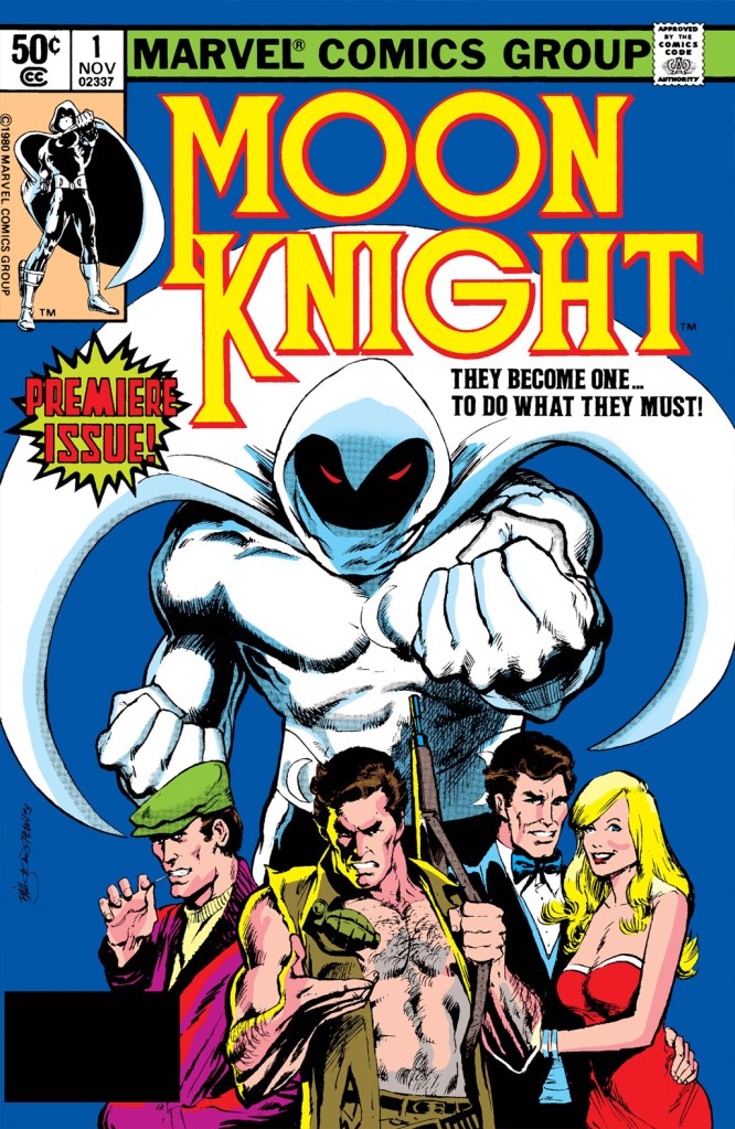 Capa do quadrinho Moon Knight #1.