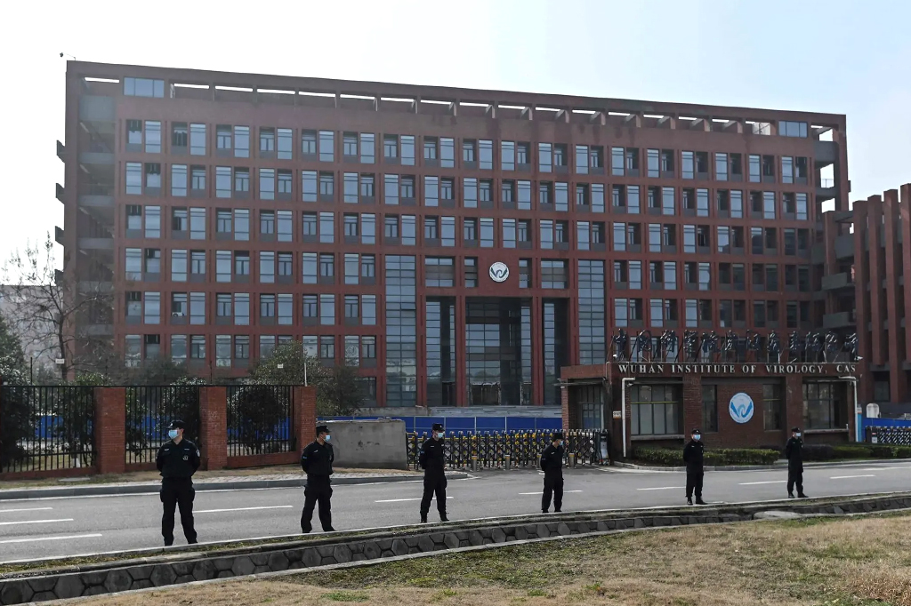 Fachada do Instituto de Virologia de Wuhan.