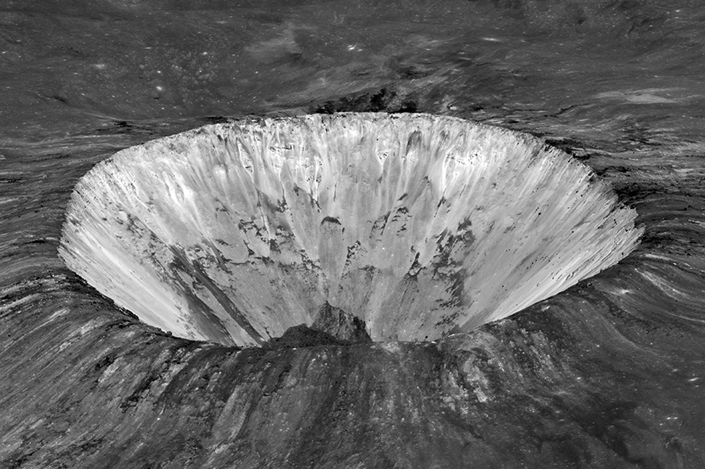 Cratera lunar.