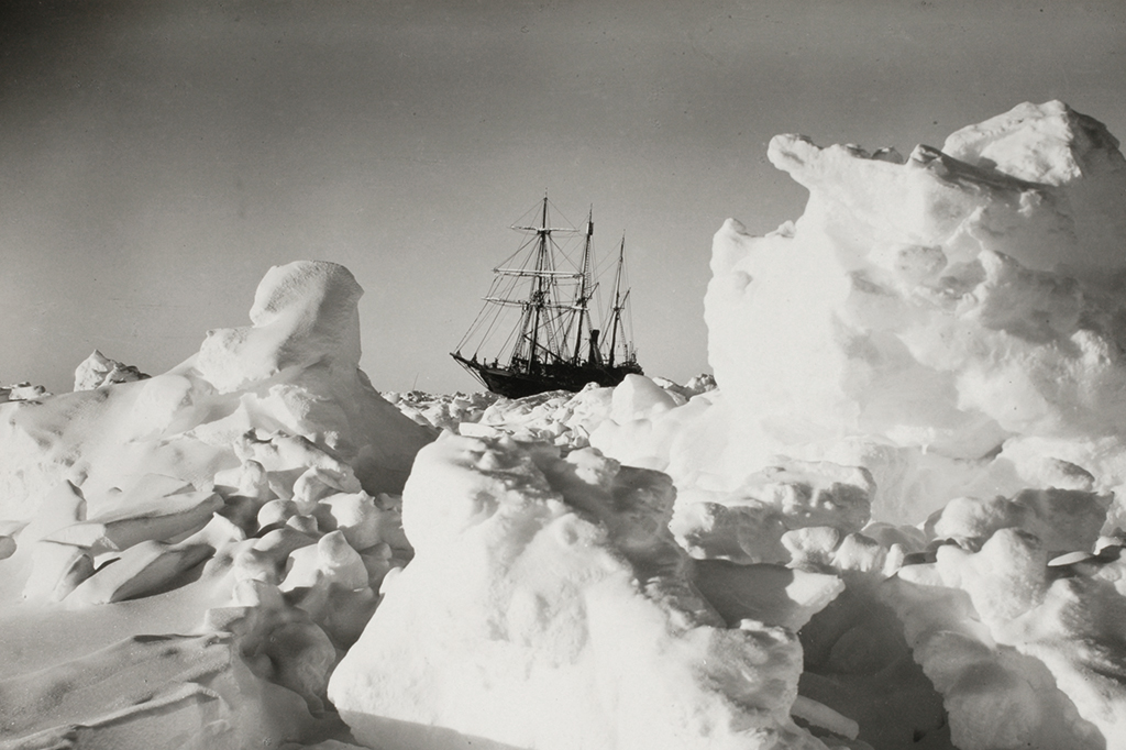 Retrato do Endurance, navio do explorador Shackleton.