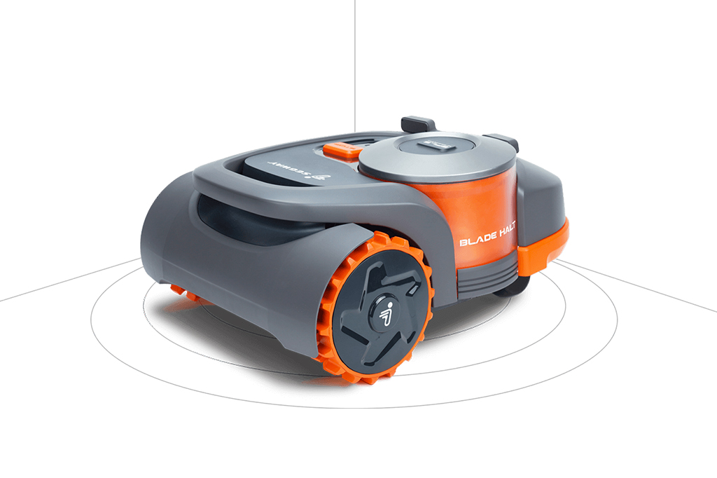 Foto do cortador de grama Segway Navimow.