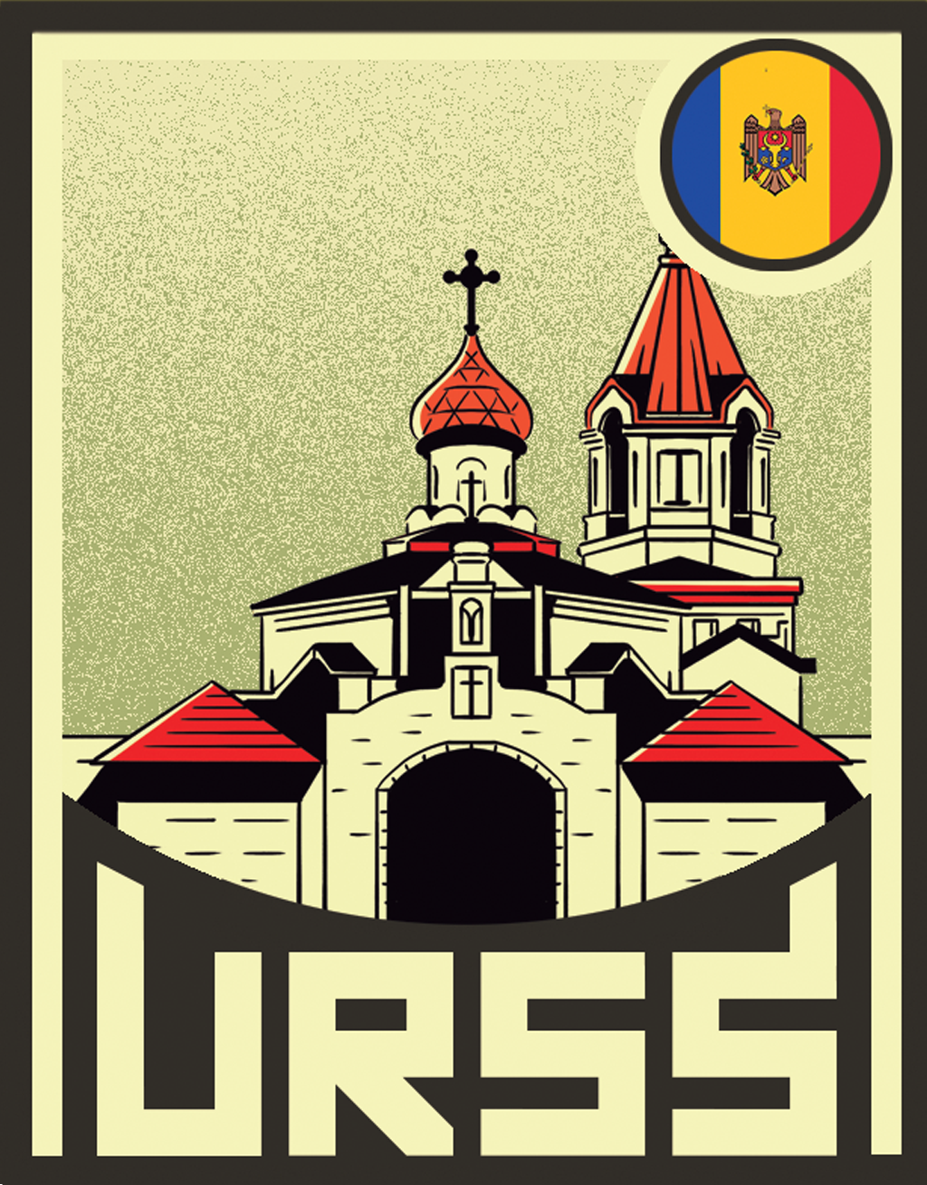 Igreja ortodoxa em Orheiul Vechi, na Moldávia.