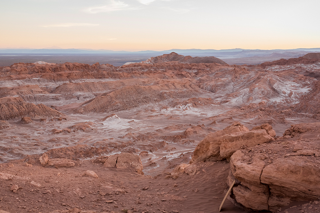 Imagem da paisagem do deserto do Atacama.