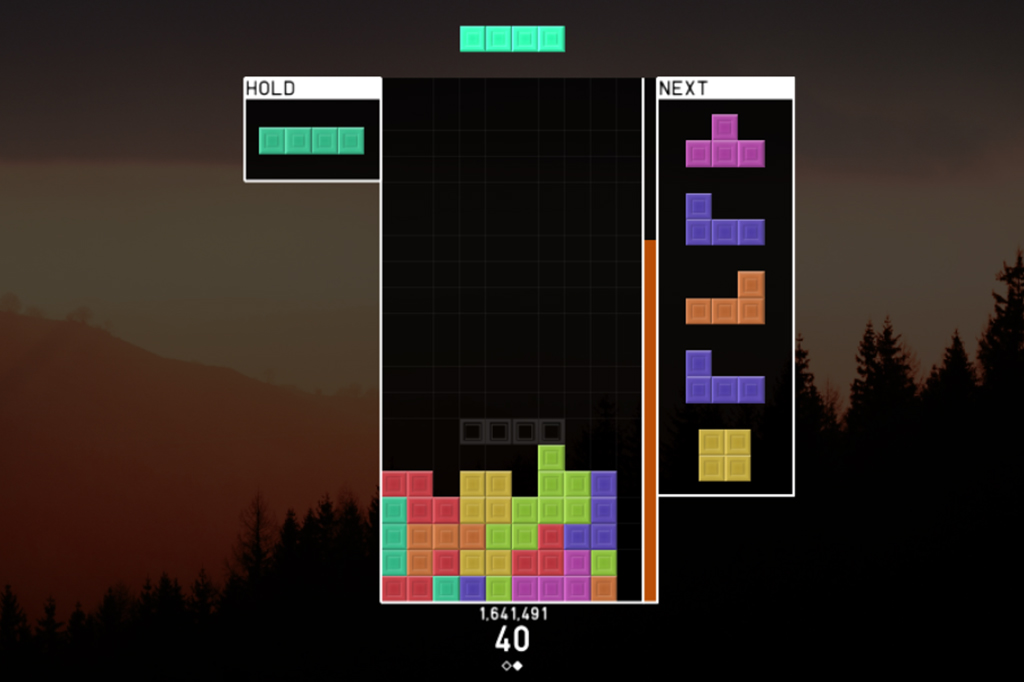 Screenshot do jogo tetr.io.