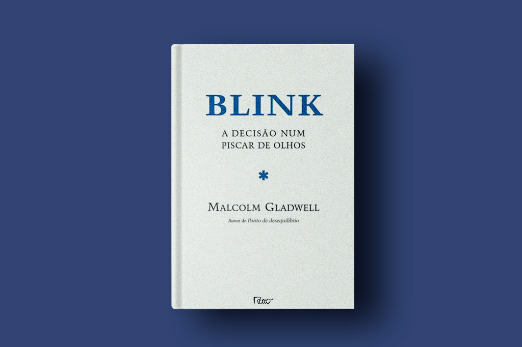Capa do livro Blink. Ela é branca com letras azuis. No centro, o símbolo de um asterisco