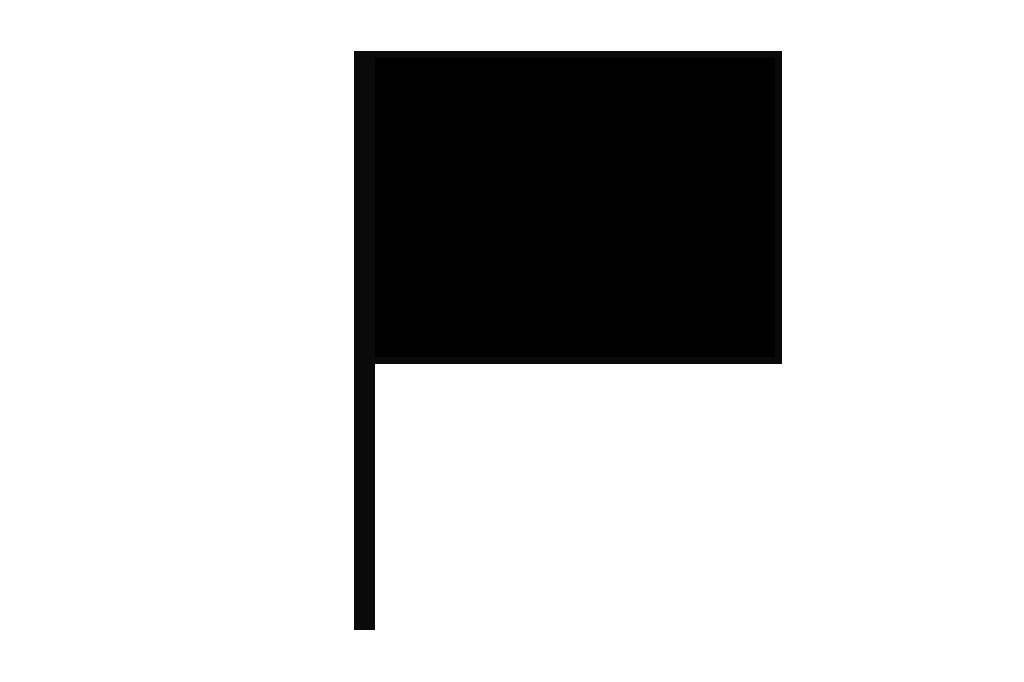 Ilustração de uma bandeira preta.