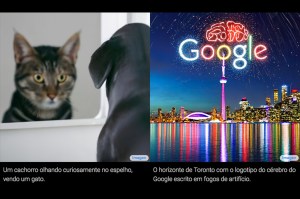 Two images created by Imagen, Google's artificial intelligence.