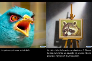 Two images created by Imagen, Google's artificial intelligence.