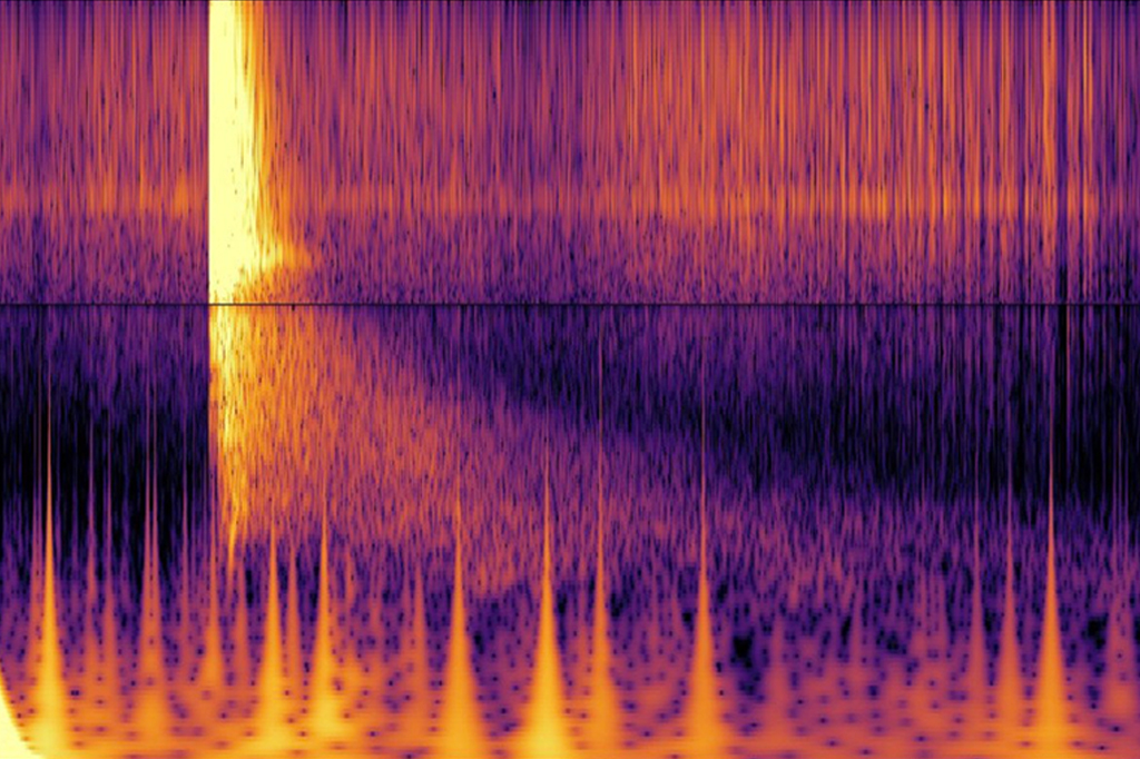 Espectrograma do terremoto de Marte.