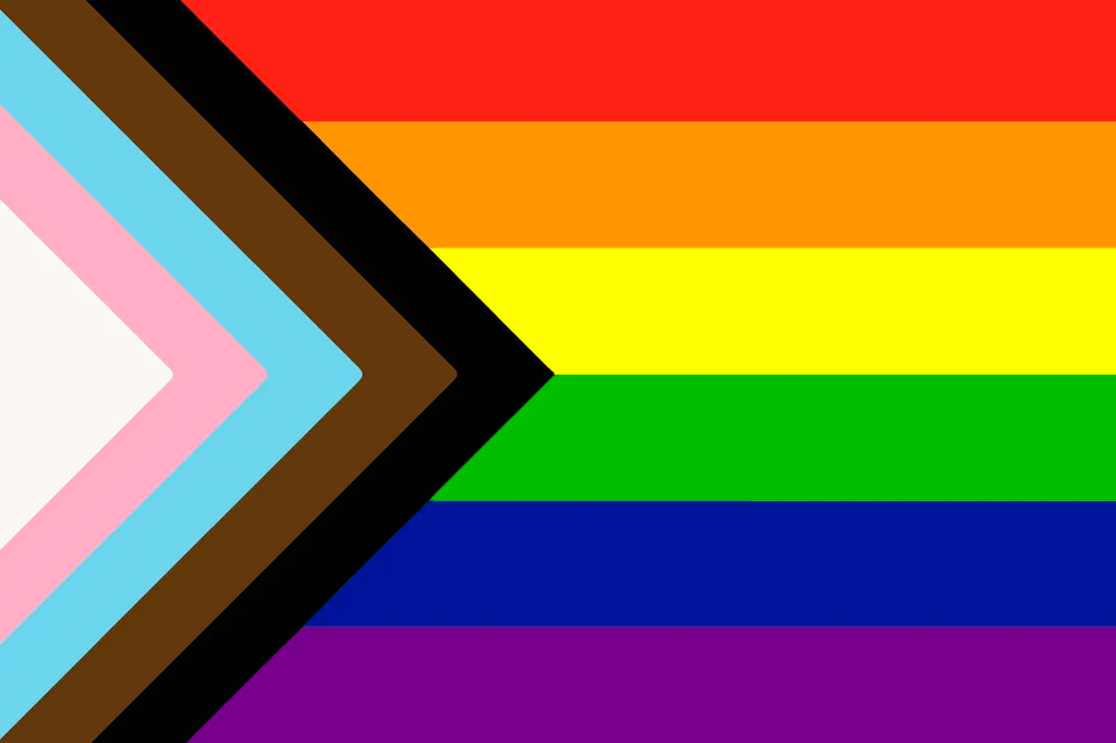 Imagem da bandeira Progress Pride.