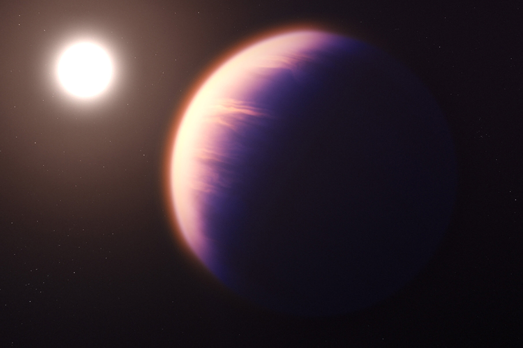 Ilustração do exoplaneta WASP-39b.
