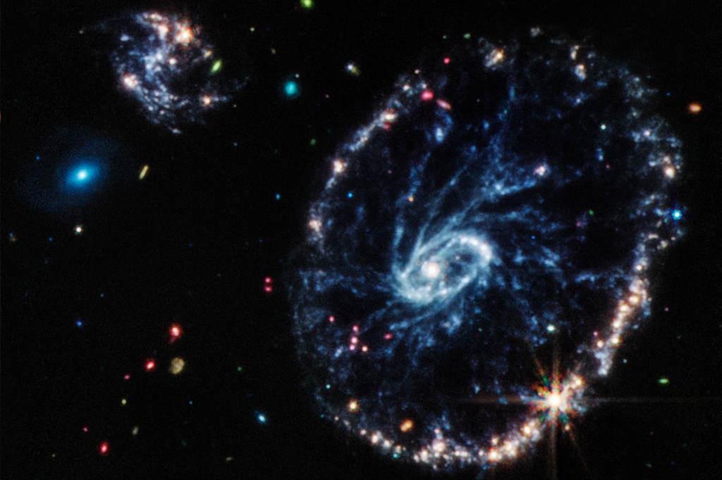 Imagem da galáxia Cartwheel.