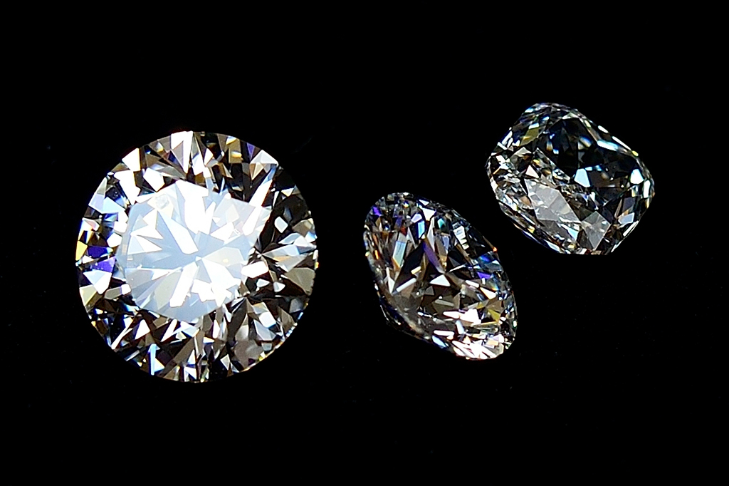 Diamantes de diferentes formatos.