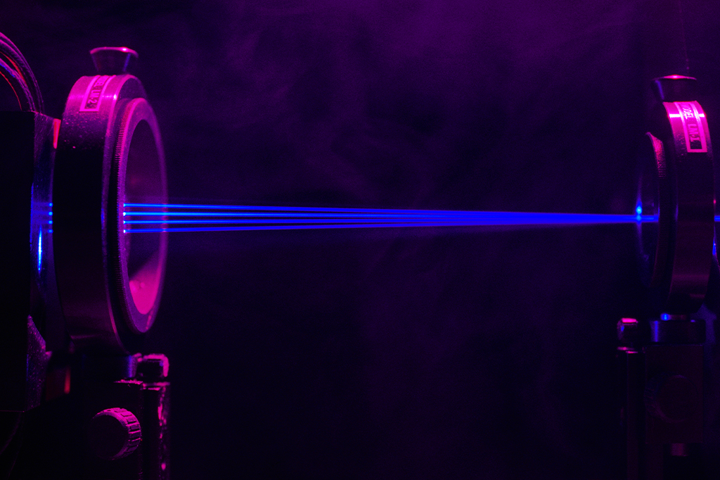 Imagem de equipamentos de laser.