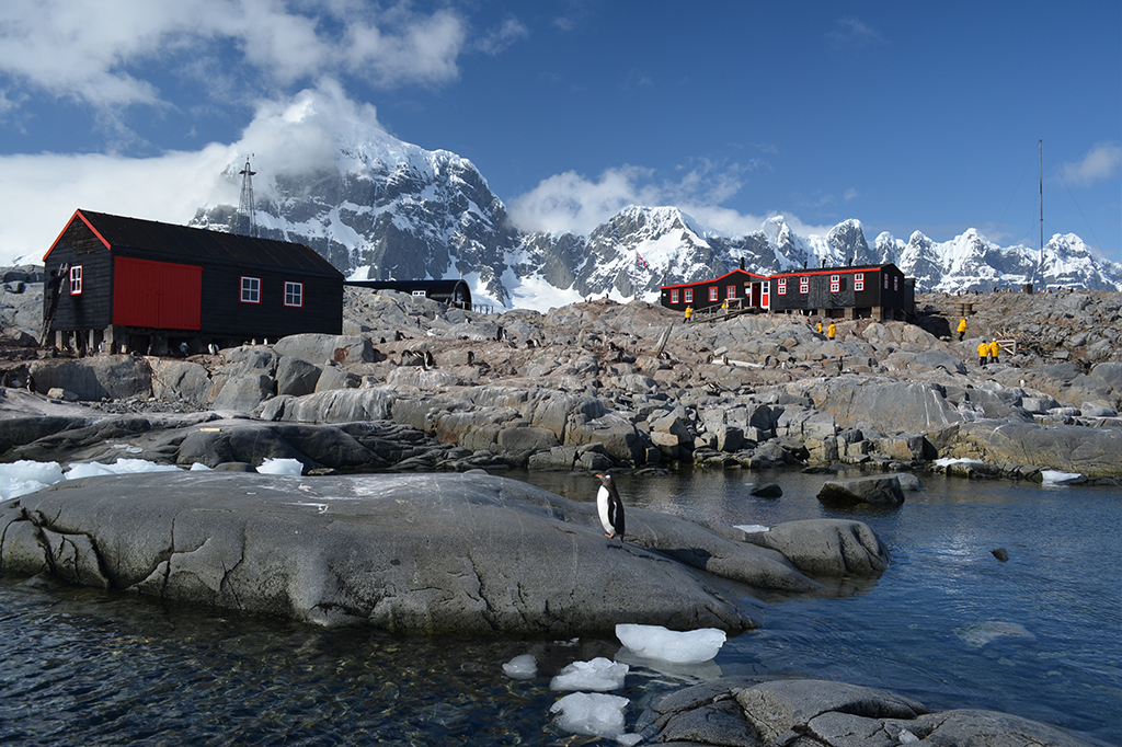 Agência de correios na Antártica.