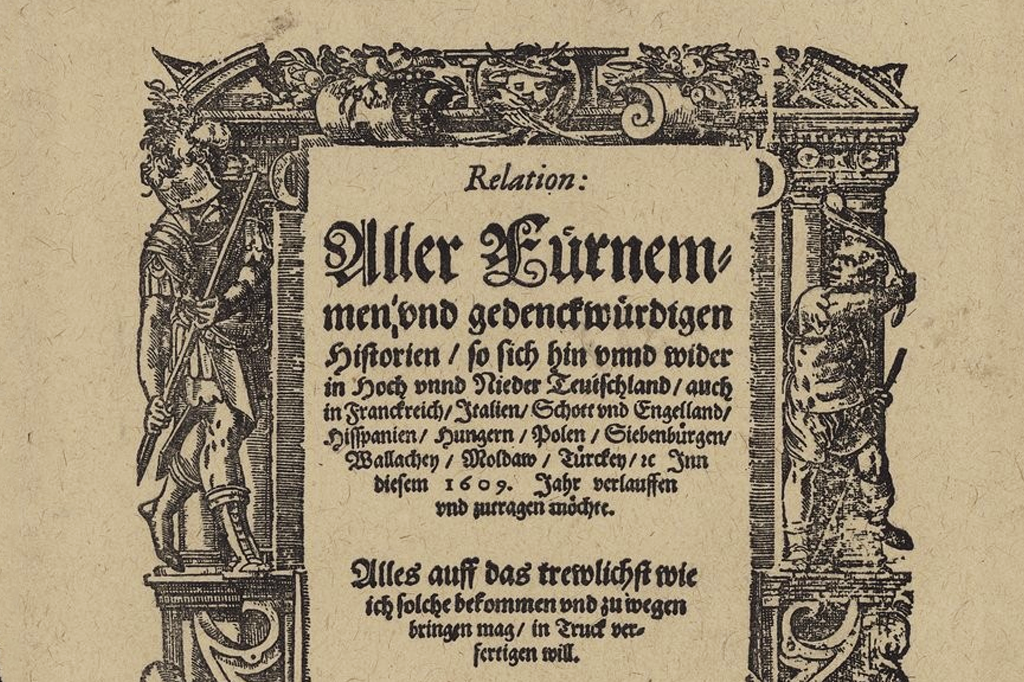 Foto do Relato de Todas as Notícias Ilustres eComemorativas, de Johann Carolus.