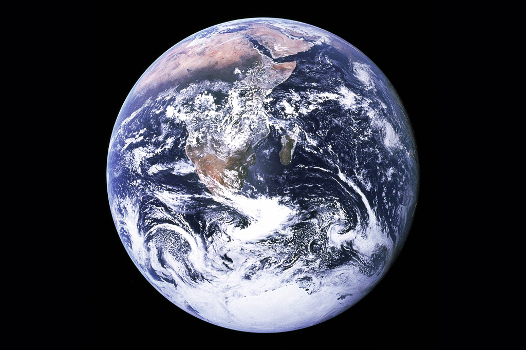 Fotografia da Terra tirada na missão