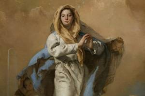 De onde vêm as cores da bandeira e da camisa da seleção argentina? Pintura A Imaculada Conceição, de Giovanni Battista Tiepolo.