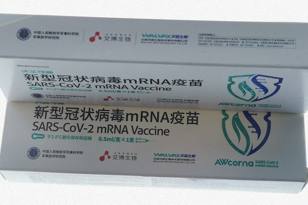 Foto da caixinha da vacina Walvax.
