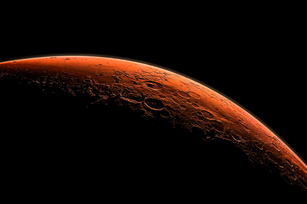 Fotografia do planeta Marte.