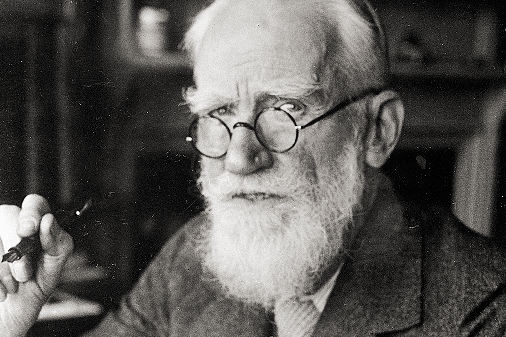 Retrato de Bernard Shaw.