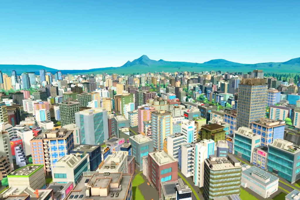Captura de tela do jogo Cities VR.