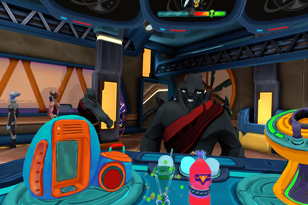 Captura de tela do jogo Startenders: Bartending Intergaláctico.