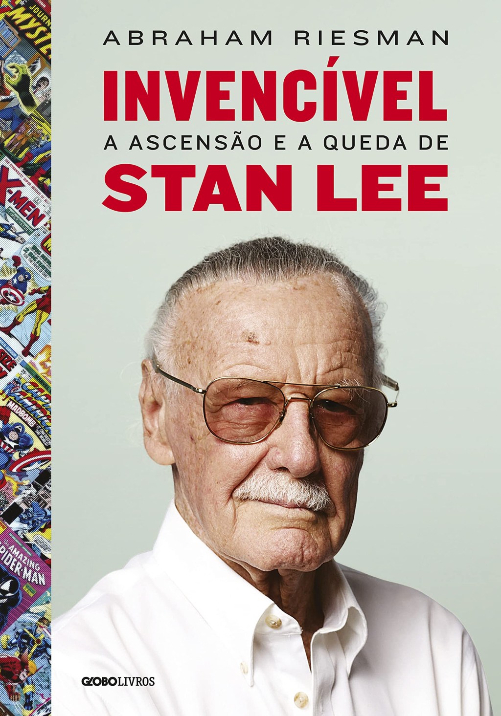 Capa do livro "Invencível: A ascensão e a queda de Stan Lee".