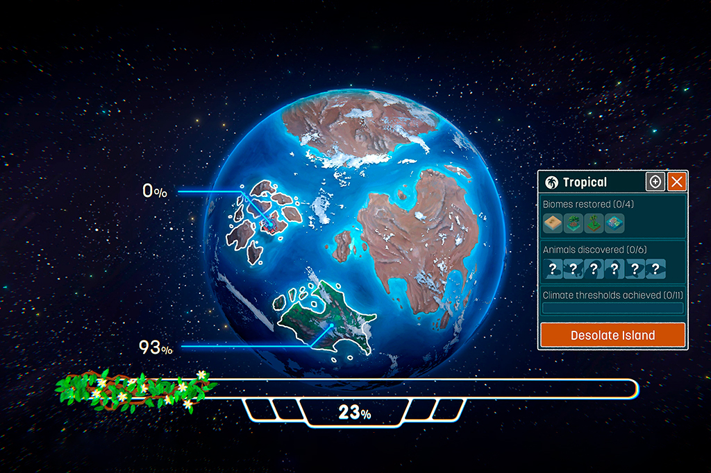 Imagem do jogo Terra Nil.
