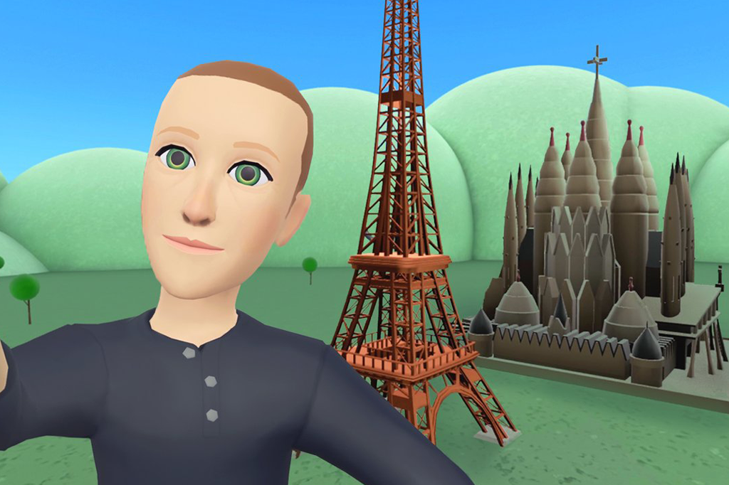 Selfie do Mark Zuckerberg no Horizon Worlds.