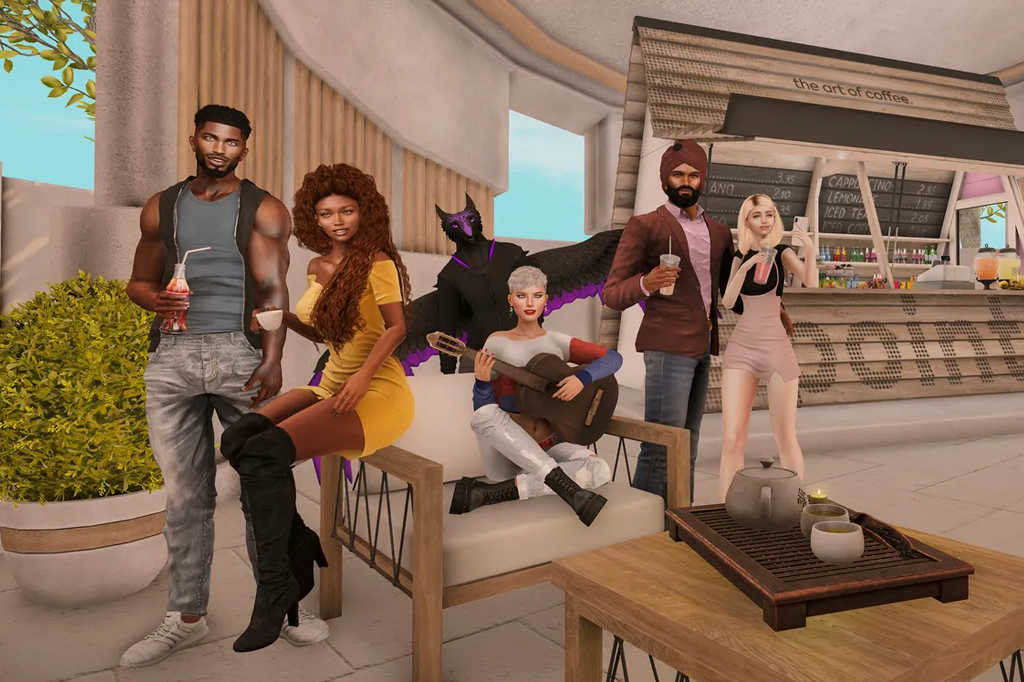 Imagem do jogo Second Life.