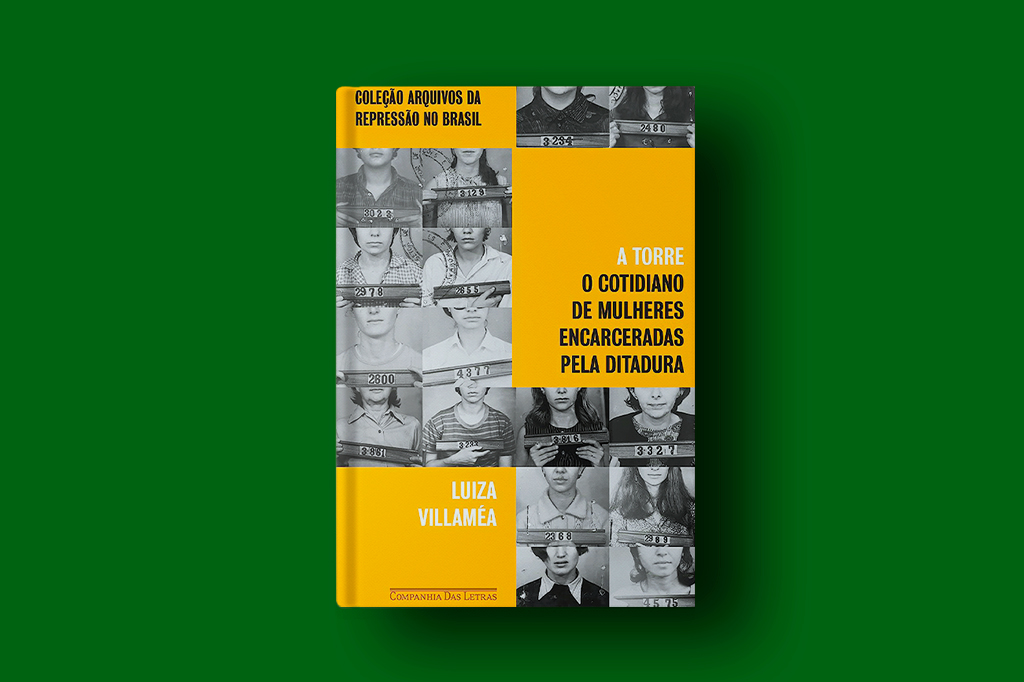 SI_454_a_torre_Playlist_site Foto do livro A Torre: O cotidiano de mulheres encarceradas pela ditadura, sobre fundo verde escuro liso.