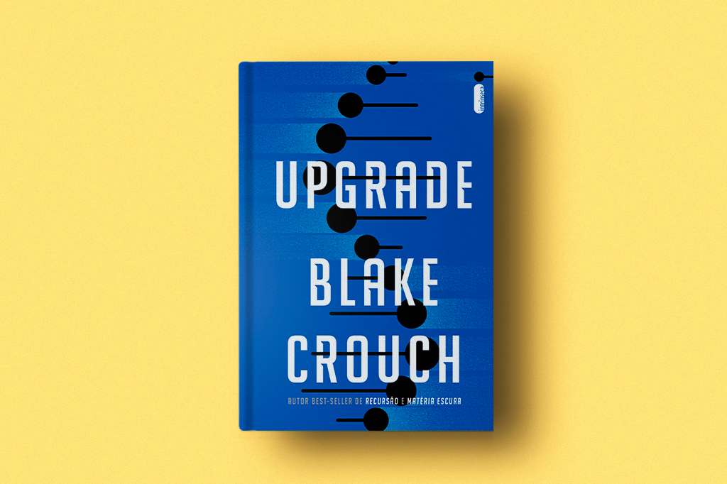 Foto do livro Upgrade Black Crouch sobre fundo amarelo.