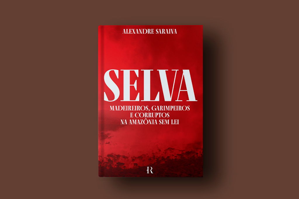 SI_457_Playlist_selva_site Capa do livro Selva, Madeireiros, Garimpeiros e Corruptos na Amazônia Sel Lei sobre fundo marrom.