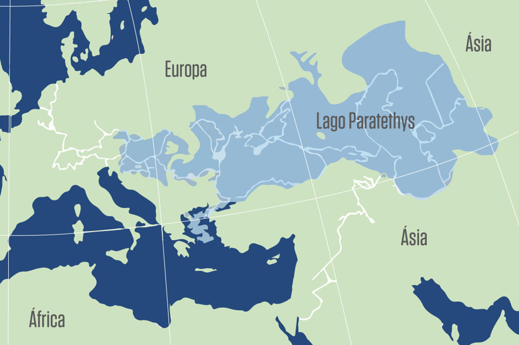 mapa do mundo superior do lago