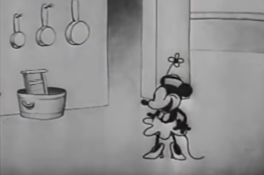 Minnie Mouse em Steamboat Willie, 1928