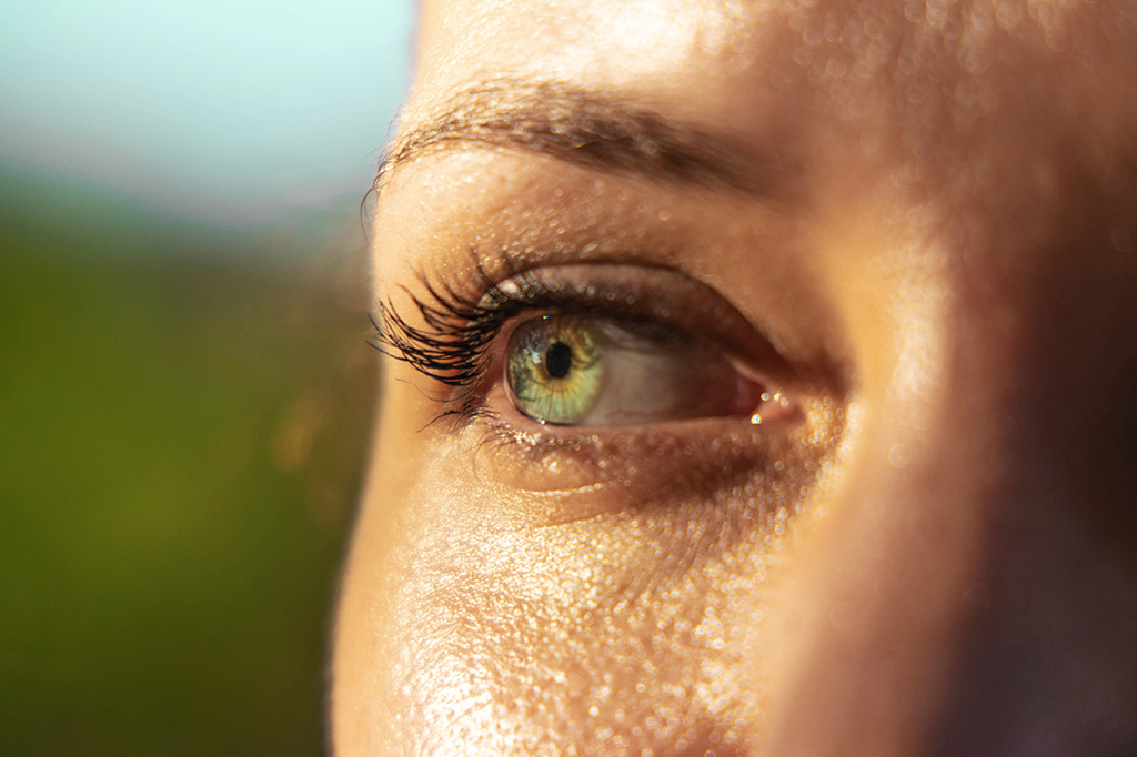 Close-up olho humano