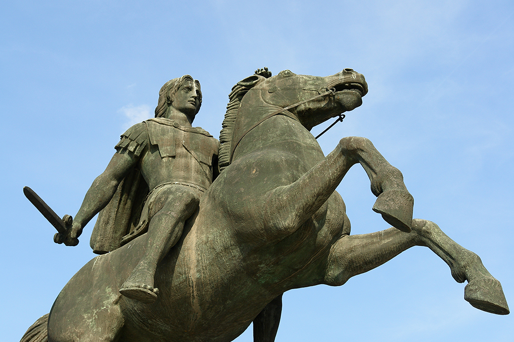 Estátua de Alexandre, o Grande, em Tessalônica (Grécia)