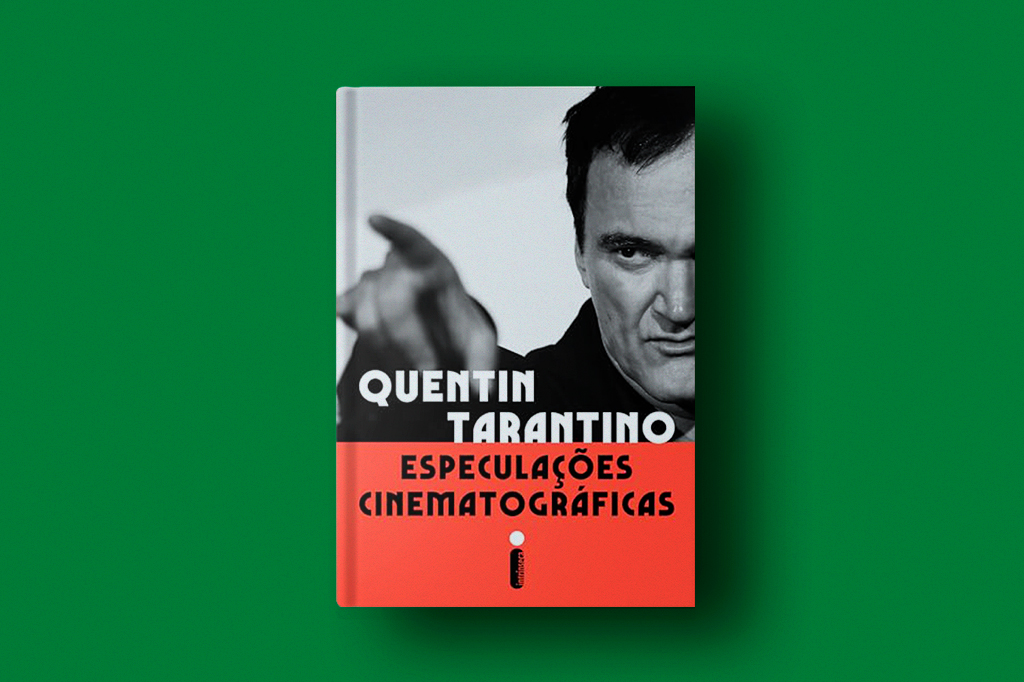 Imagem do livro Especulações Cinematográficas sob fundo verde.