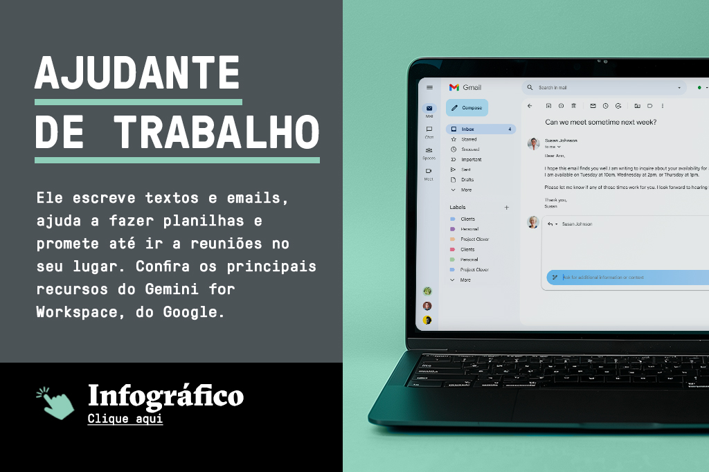 SI_461_IA_site-3 Imagem de um notebook com o Gmail aberto na tela, com um box escrito