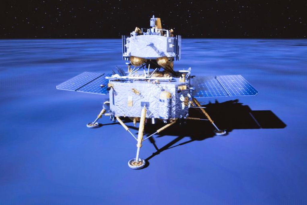 Sonda chinesa Chang’e-6 pousa no lado oculto da Lua
