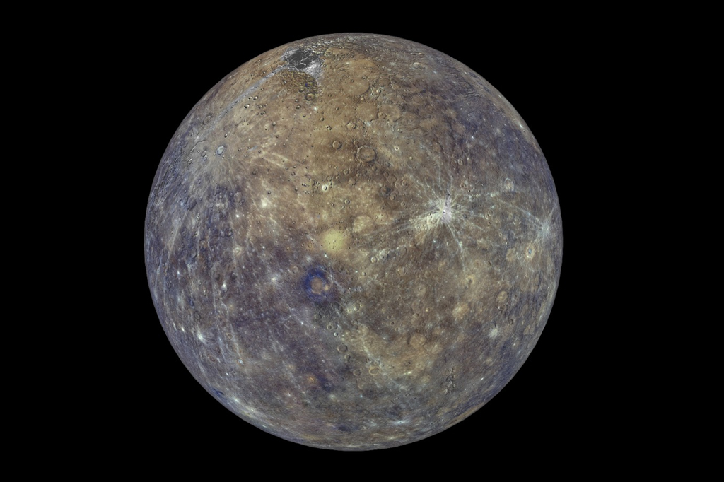 Renderização do planeta Mercúrio.