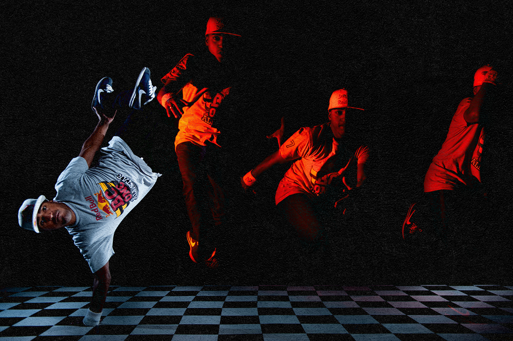 O BBoy Pelezinho se apresentando para o projeto B-Boys in Motion: uma experiência de Break Dance em Frames e Flashes em São Paulo.