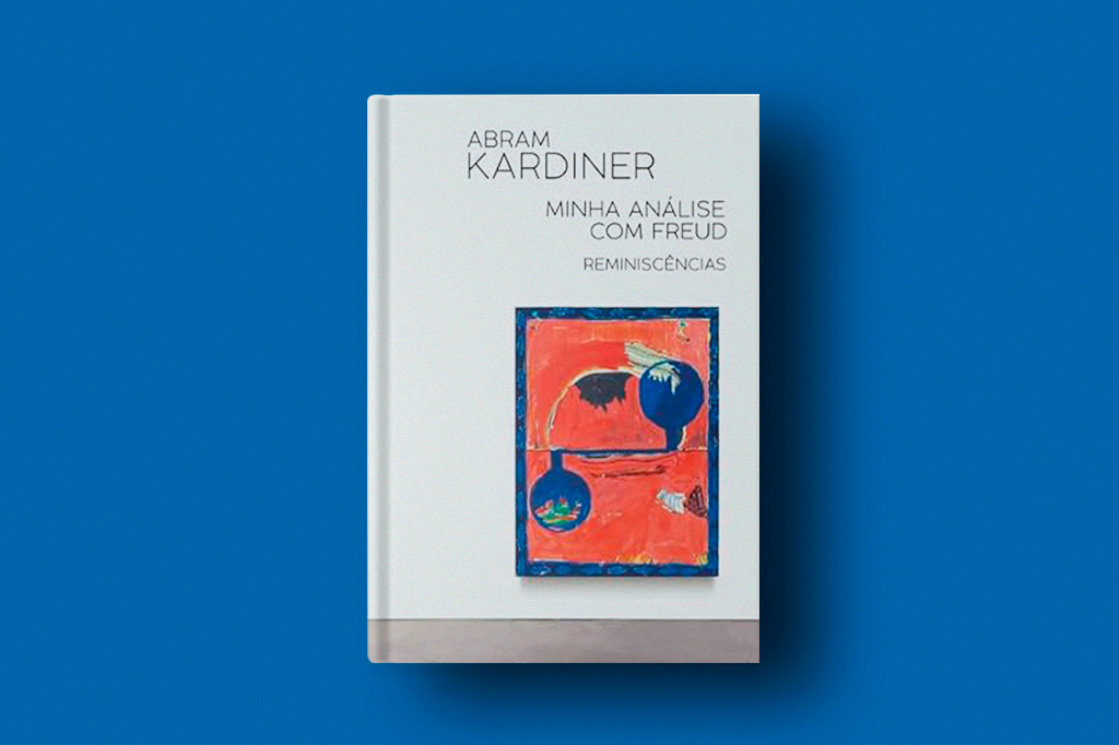 Imagem do livro Minha análise com Freud em fundo azul escuro.